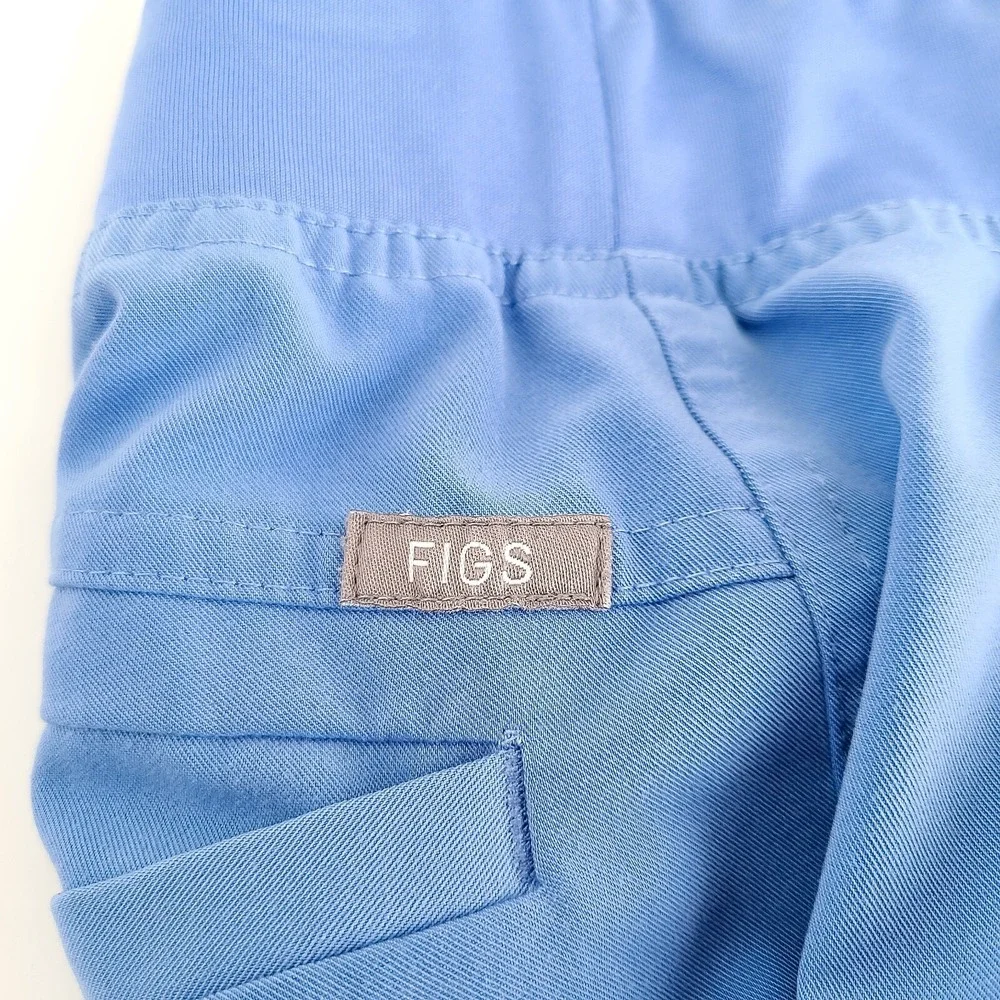 FIGS Axim Cargo Medicial Scrub Pants Mens S Blue Super Soft Stretch